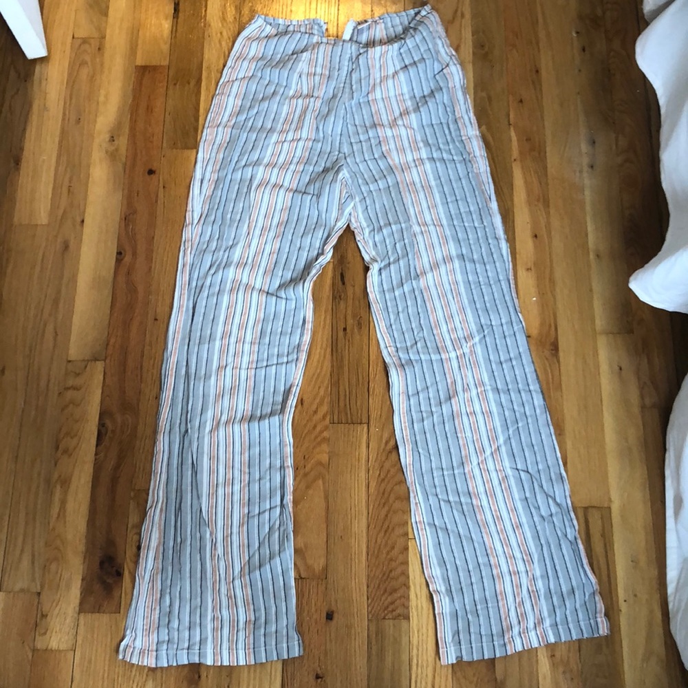 High waisted striped pants from Revolve